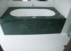 reflections - jade green marble spa surround 1